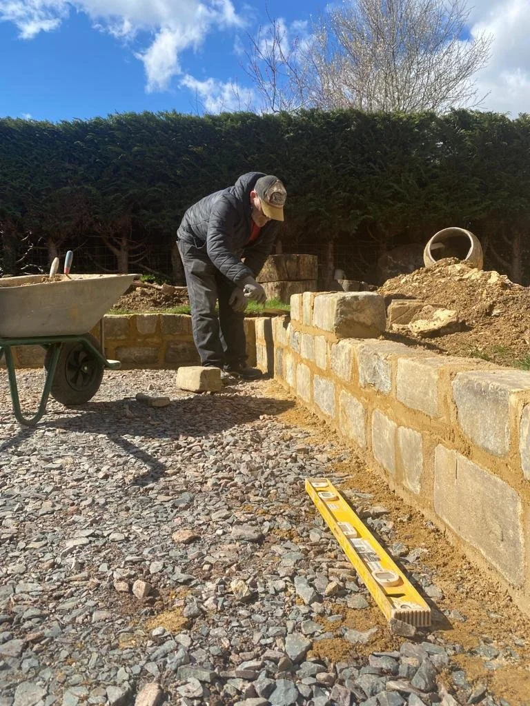 Patio Extension & Stone Wall Retention in Milton Keynes — photo 3