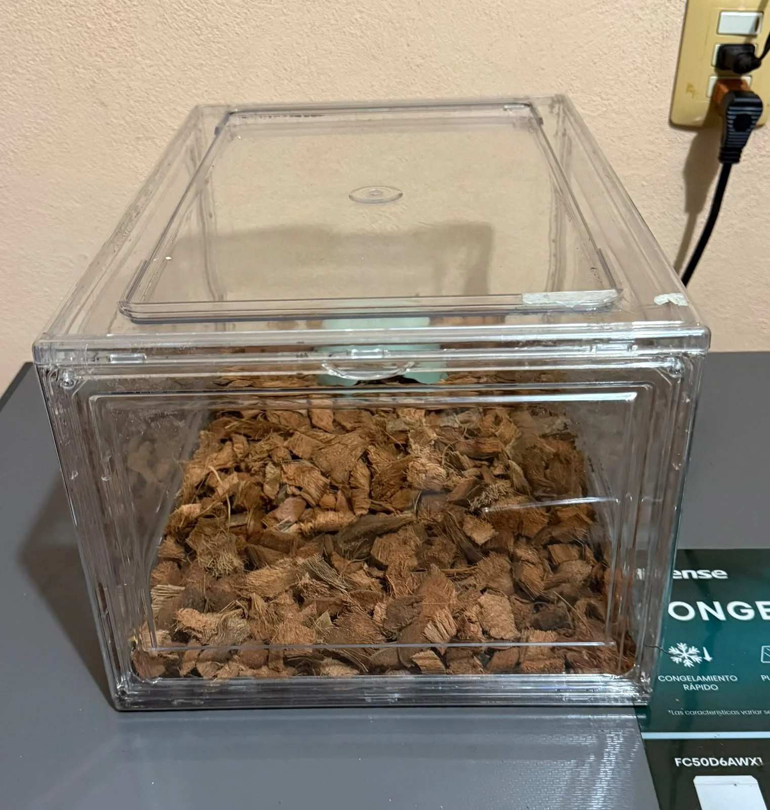 Terrario de acrílico
