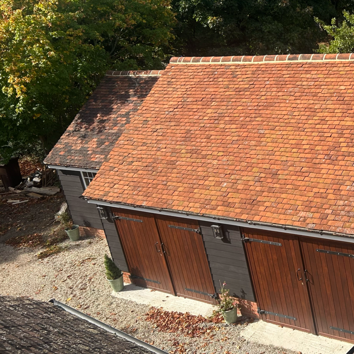 re-roof in clay peg tiles