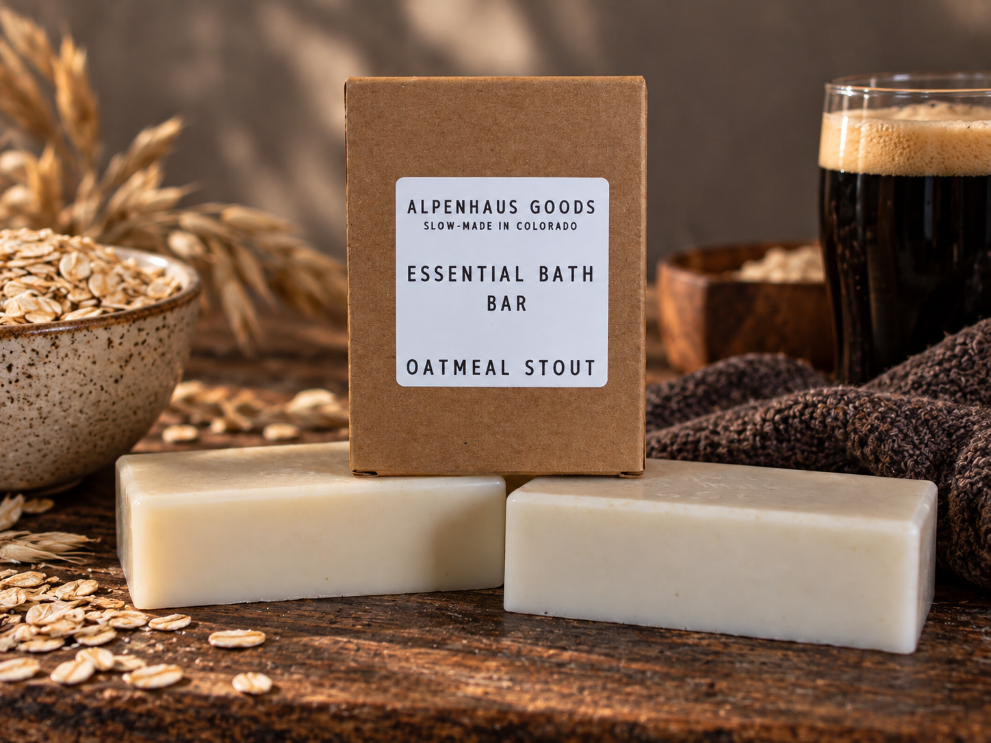 Oatmeal Stout Essential Bath Bar | 5.5oz