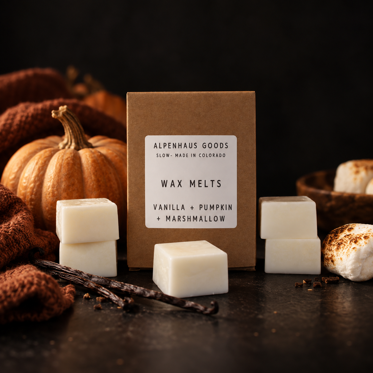 Vanilla + Pumpkin + Marshmallow | Wax Melts