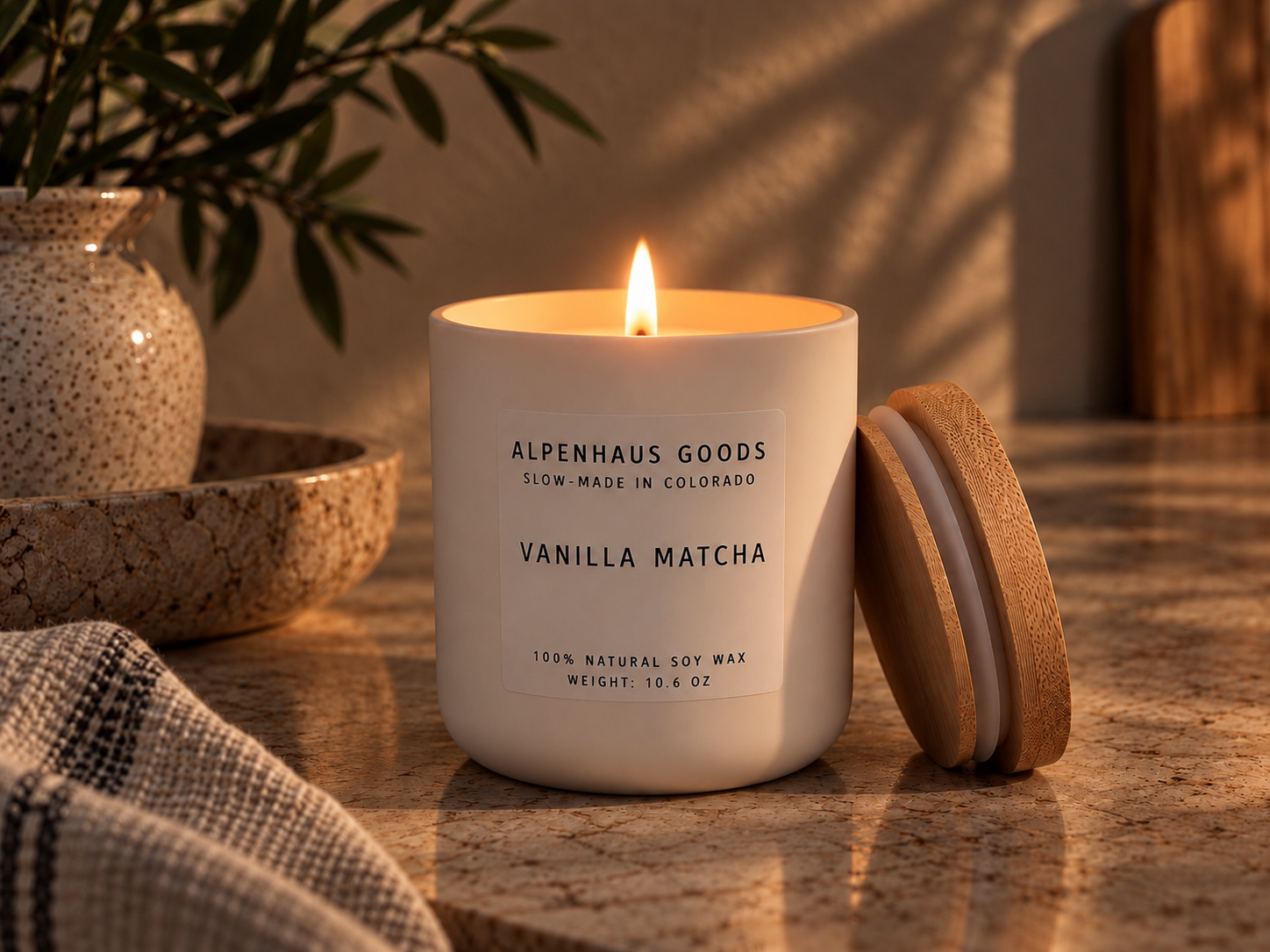 Vanilla Matcha Soy Candle | 10.6 oz