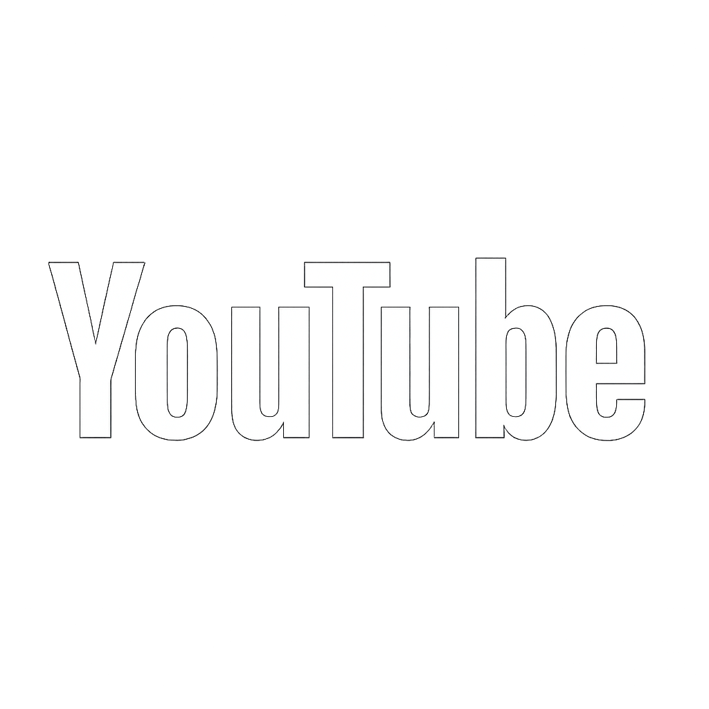 YouTube logo with black background and white text.