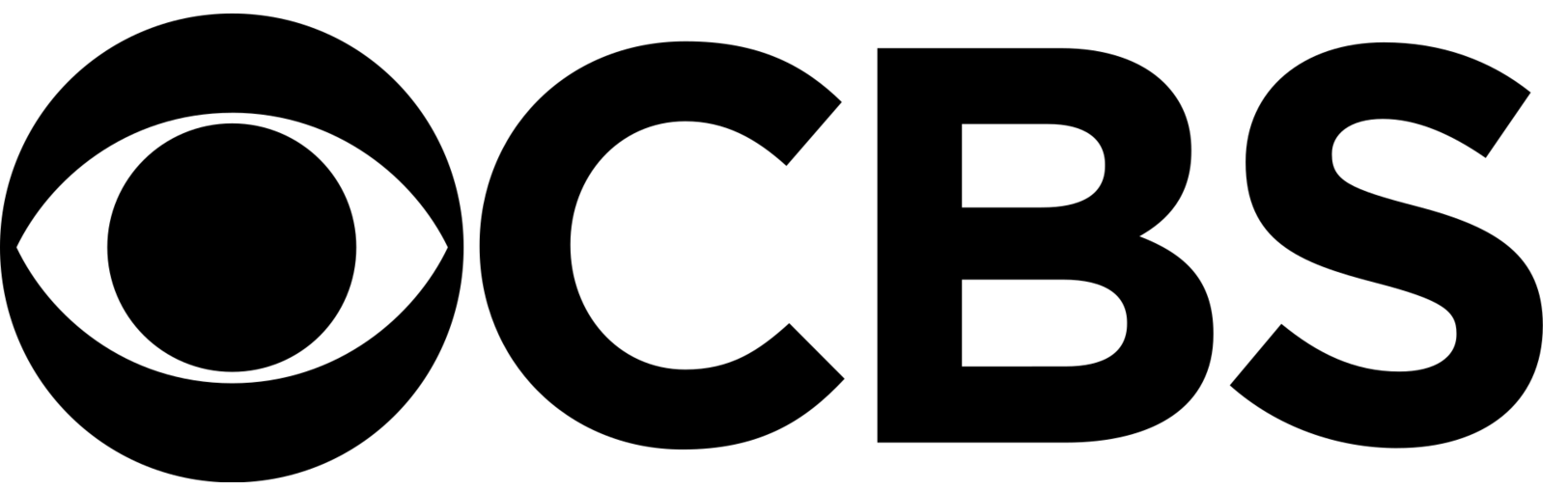 The logo of CBS, a television network