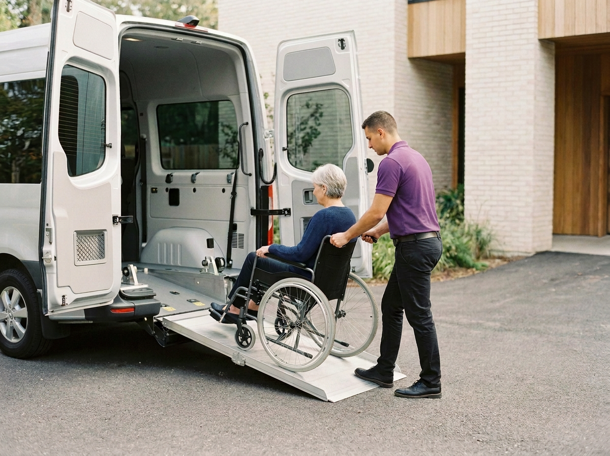 Wheelchair into van