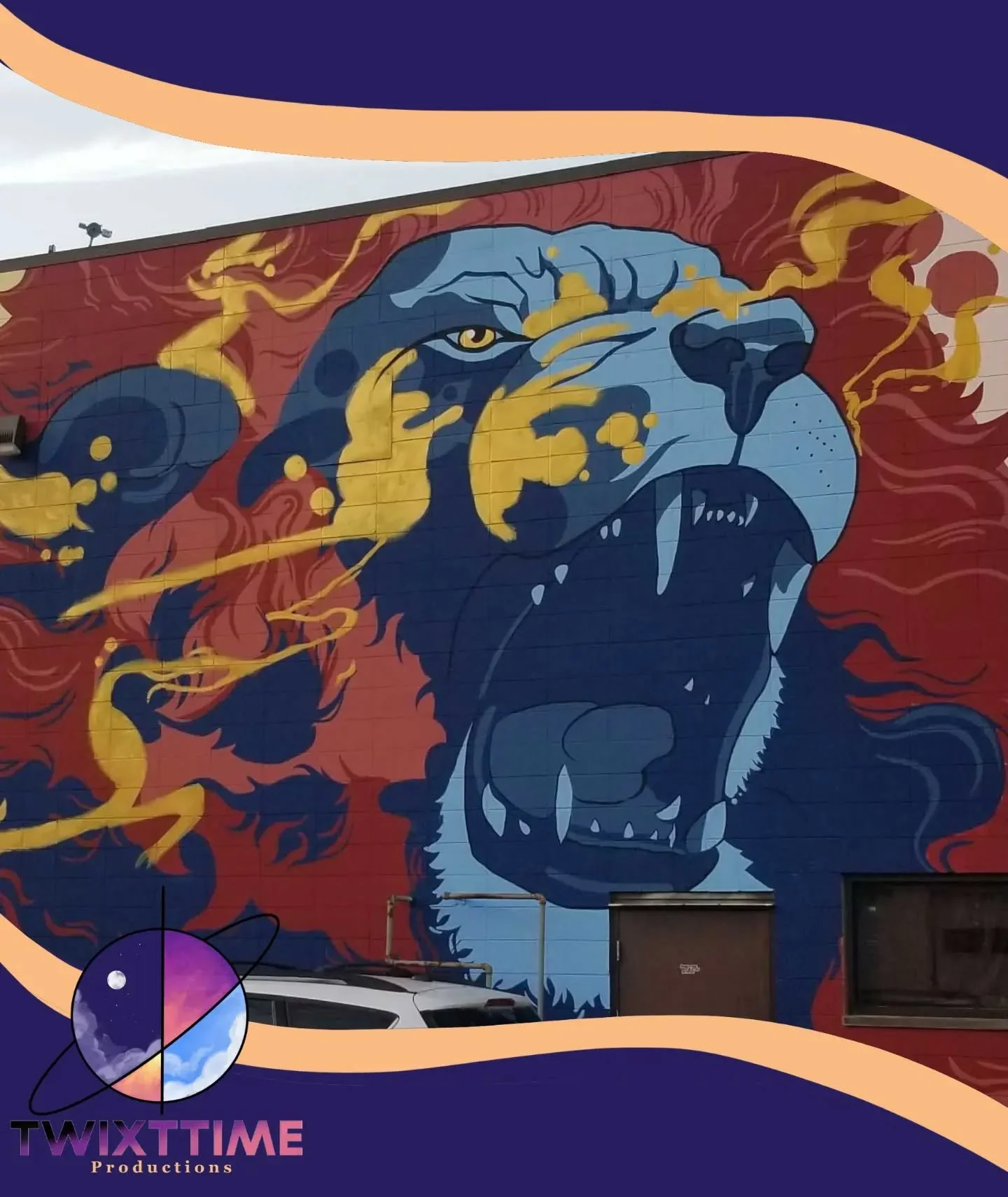 Throwback to this time last year when TwixtTime's Vian Provins was working on bringing the 10051 81st Ave Mural (Whyte Ave) into it's final stages!

The mural, yet unnamed, was commissioned by LCF Properties Inc and was to include a lion, lamb and do