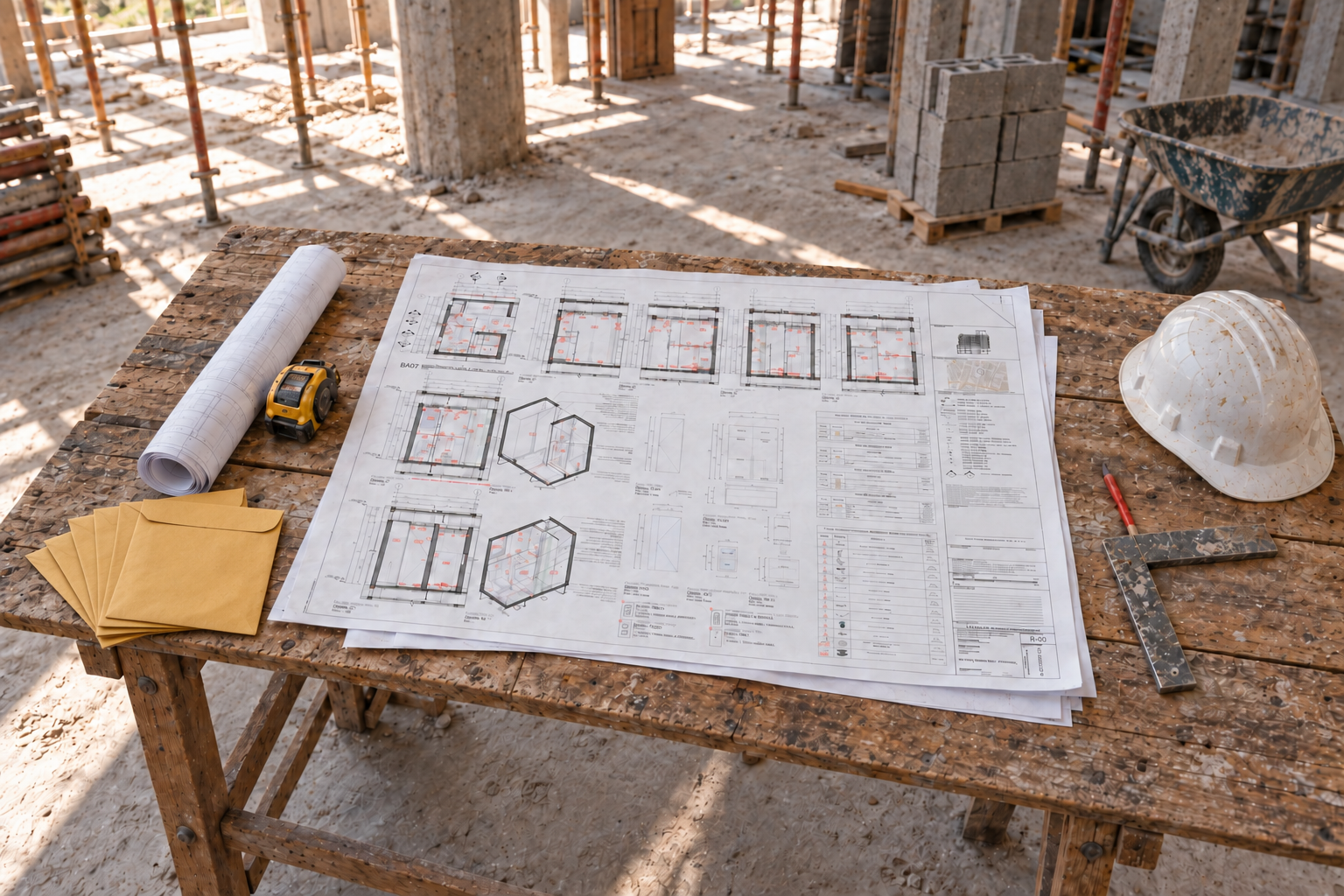 03 Desarrollo Técnico;
Planos ejecutivos, detalles constructivos, especificaciones, cuantificaciones, presupuestos y resolución técnica.