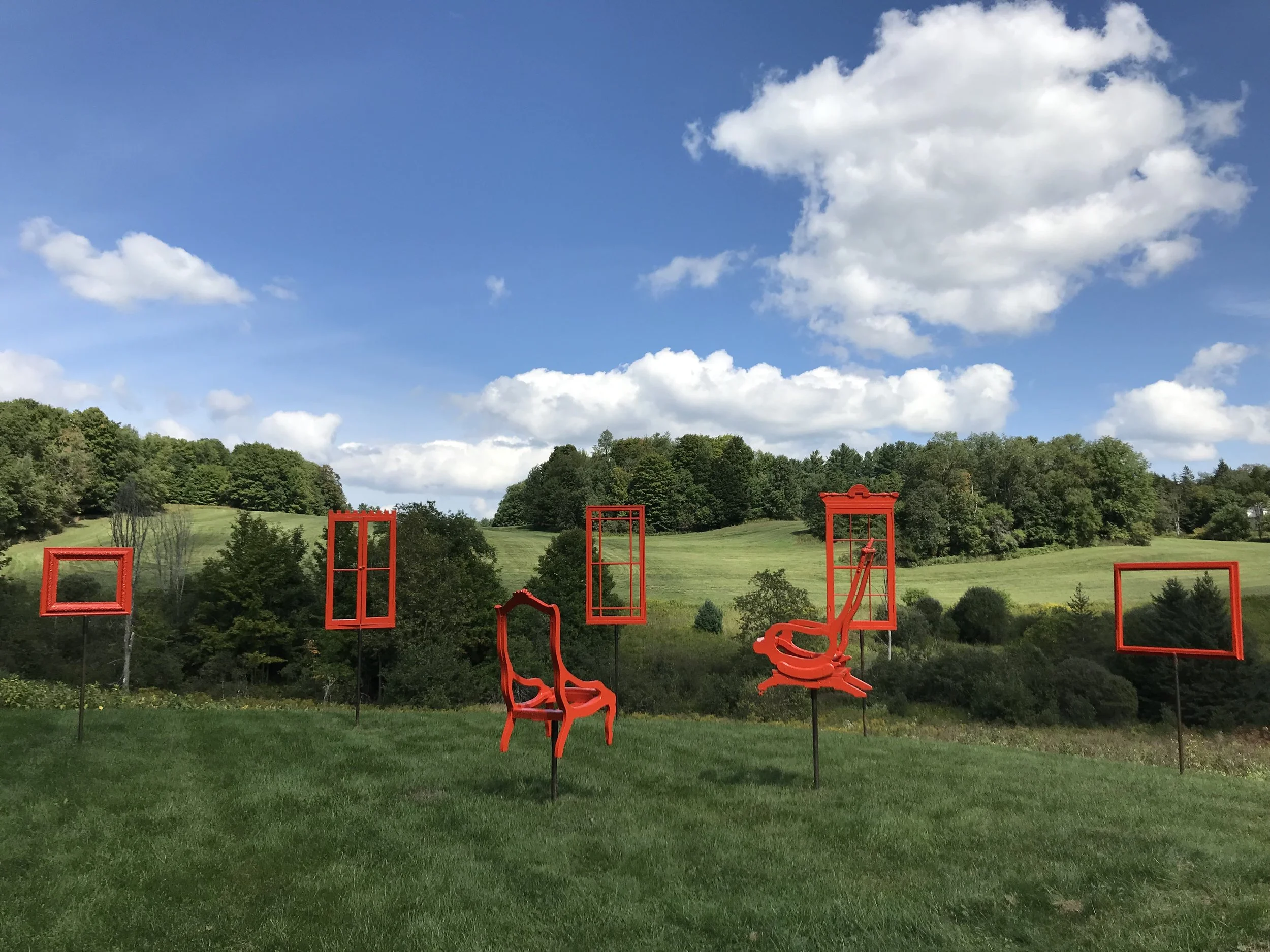 2018, Kent Museum, "En Plein Air," Calais, VT.
   
Site Specific Collaboration with Cristina Salusti.
