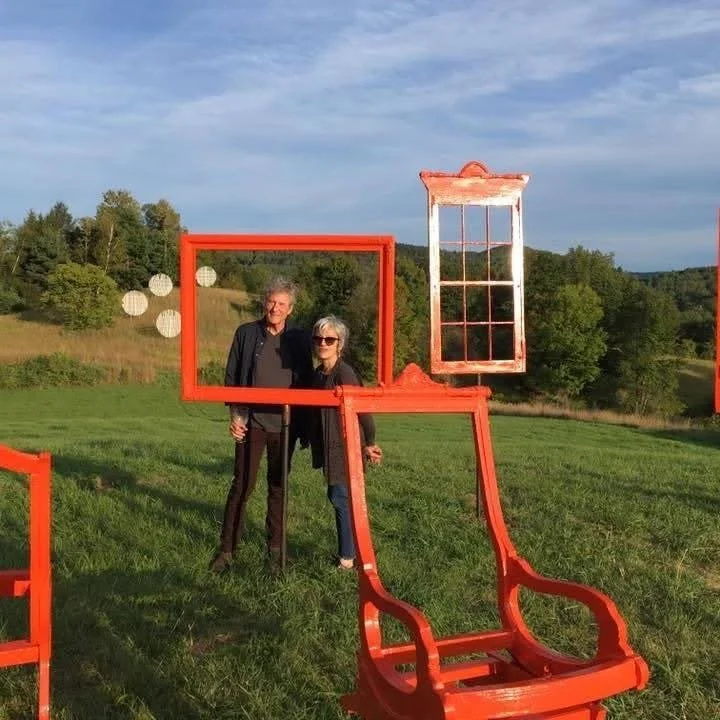 2018, Kent Museum, "En Plein Air," Calais, VT.     Site Specific Collaboration with Cristina Salusti.