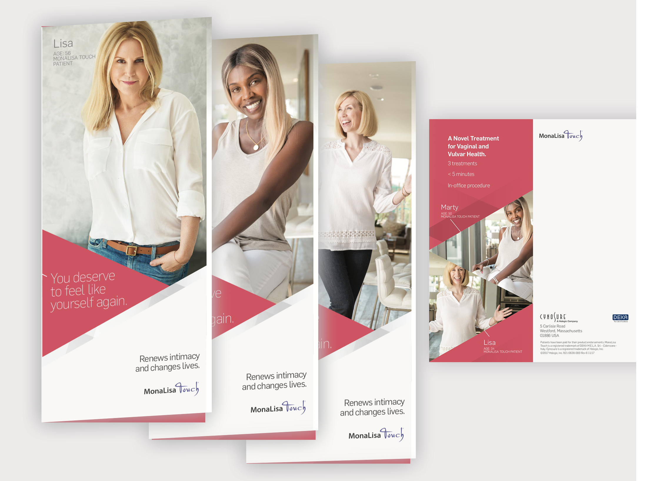 MonaLisa Touch Campaign Branding - patient collateral