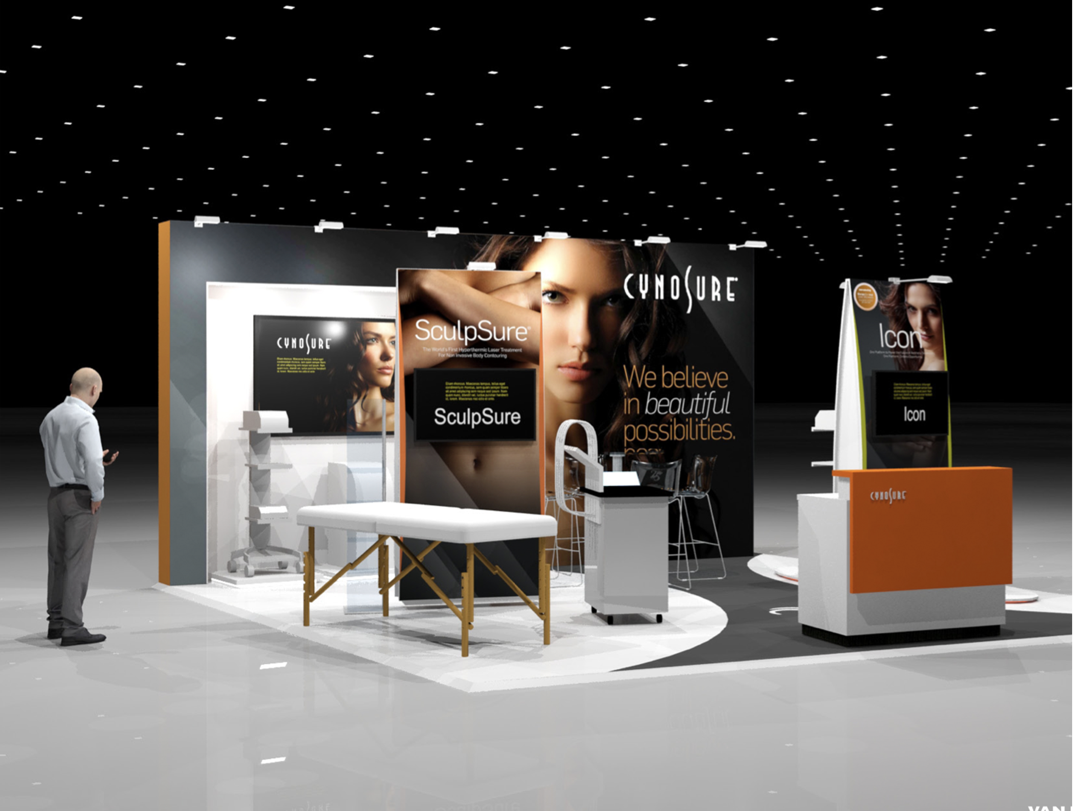 Cynosure branding – booth design