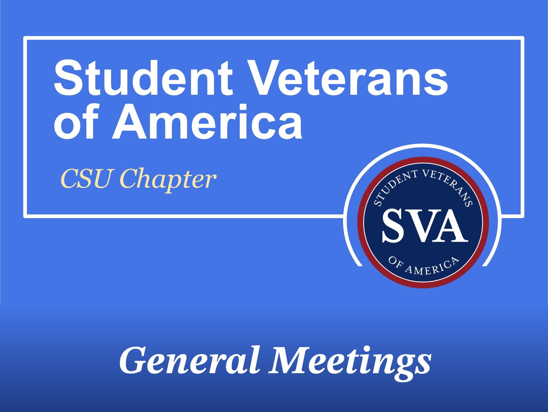 Chapter Meetings