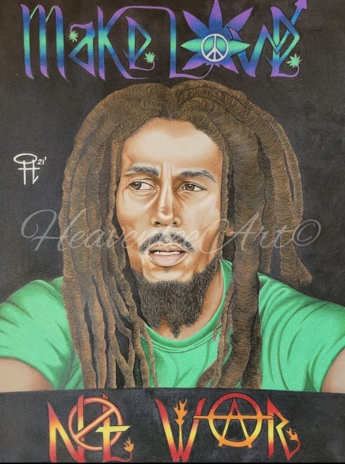 Make Love Not War 14x11"