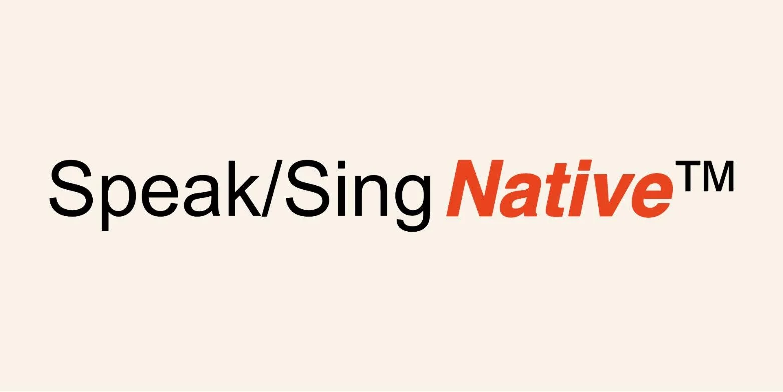 Oregon Department of Education Speak/Sing Native logo