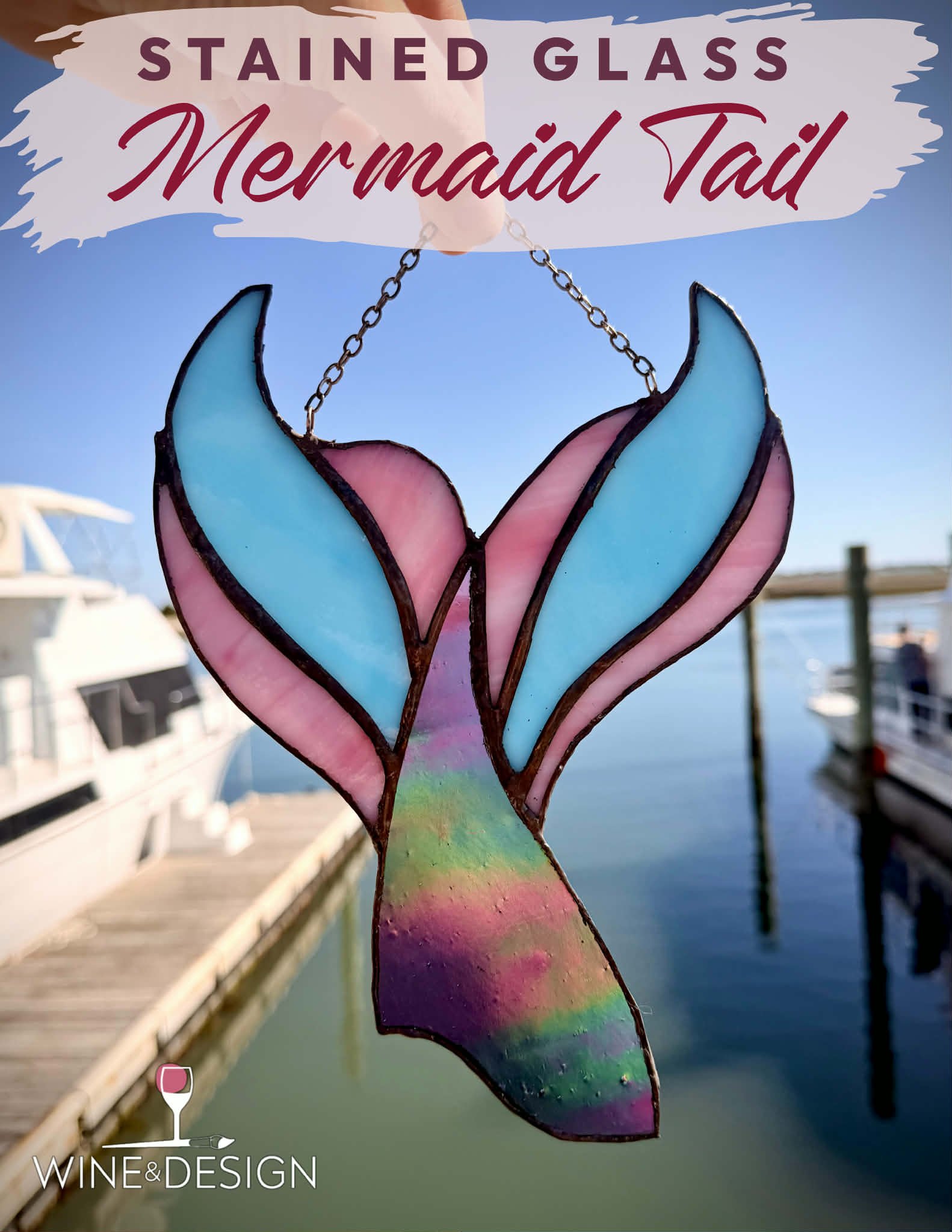 Stained Glass Mermaid Tail