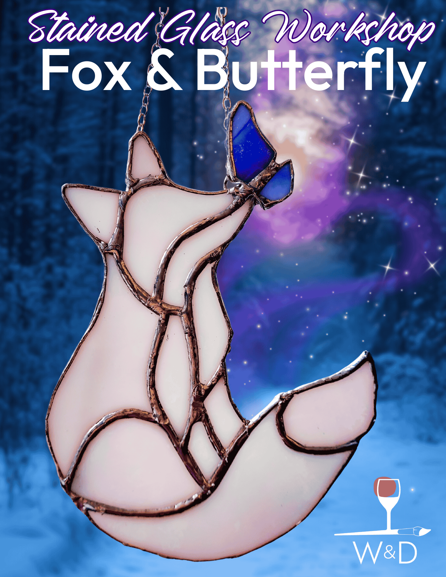 Fox & Butterfly Stained Glass Workshop