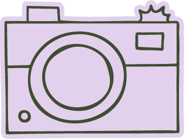 Lavender camera illustration