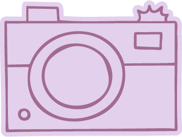 Lavender camera illustration
