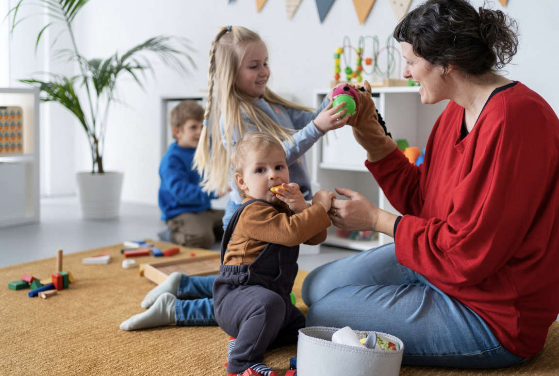 In-home speech therapy session with parent coaching in Corsicana, TX — child-led, play-based pediatric therapy