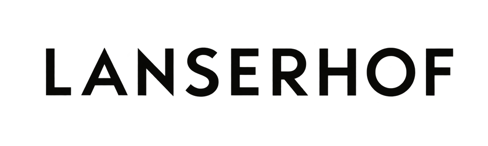The word 'LANSERHOF' in bold black letters on a white background.