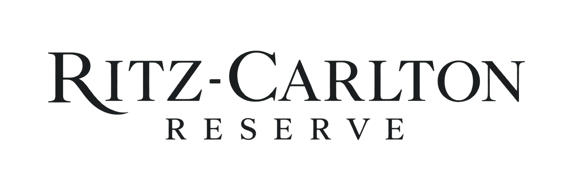 Ritz-Carlton Reserve logo with stylized black text