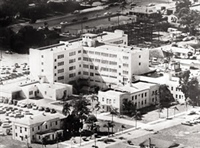 A photo from 1955 showing Sarasota Memorial Hospital