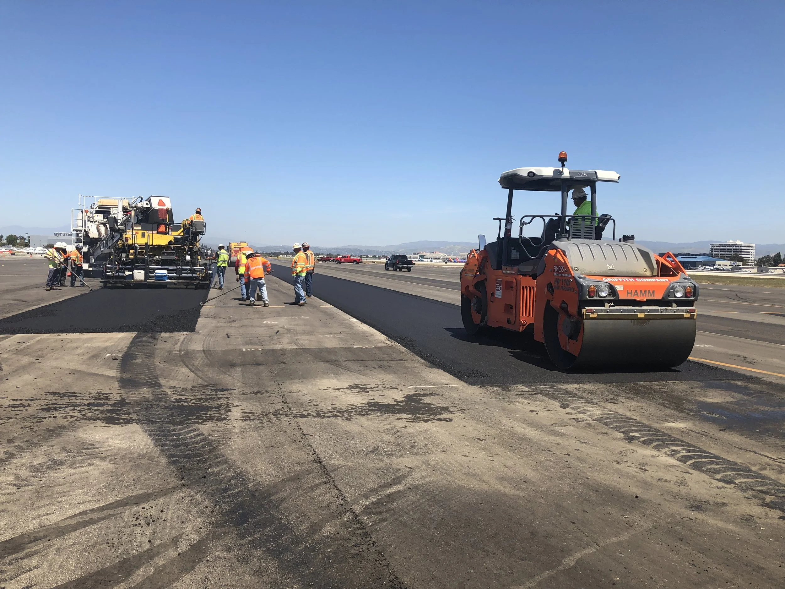 airport tarmac roadwork