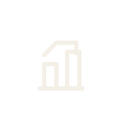 Icon of a bar and line graph with an upward trend indicating growth or increase.