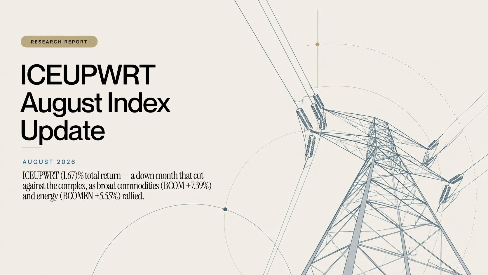 ICEUPWRT August Index Update