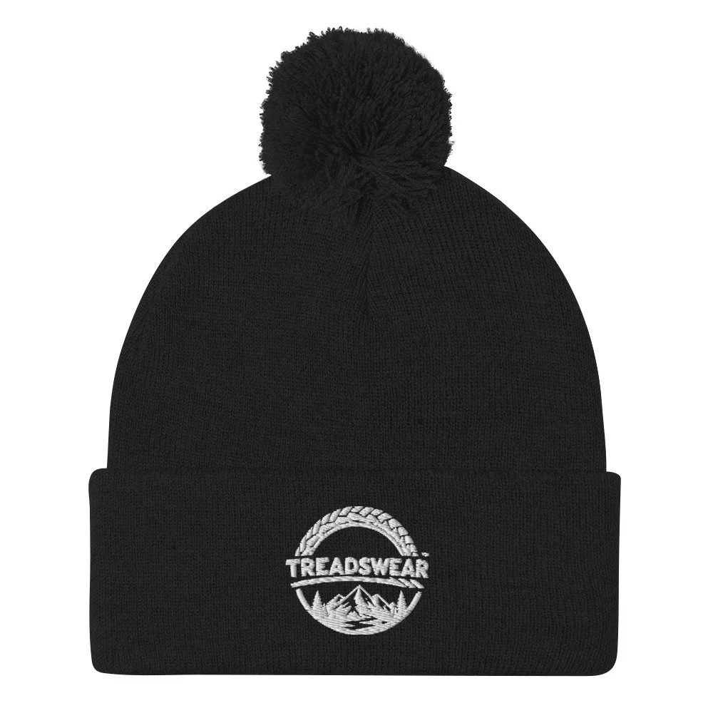 Treadswear Badge - Embroidered Pom-Pom Beanie