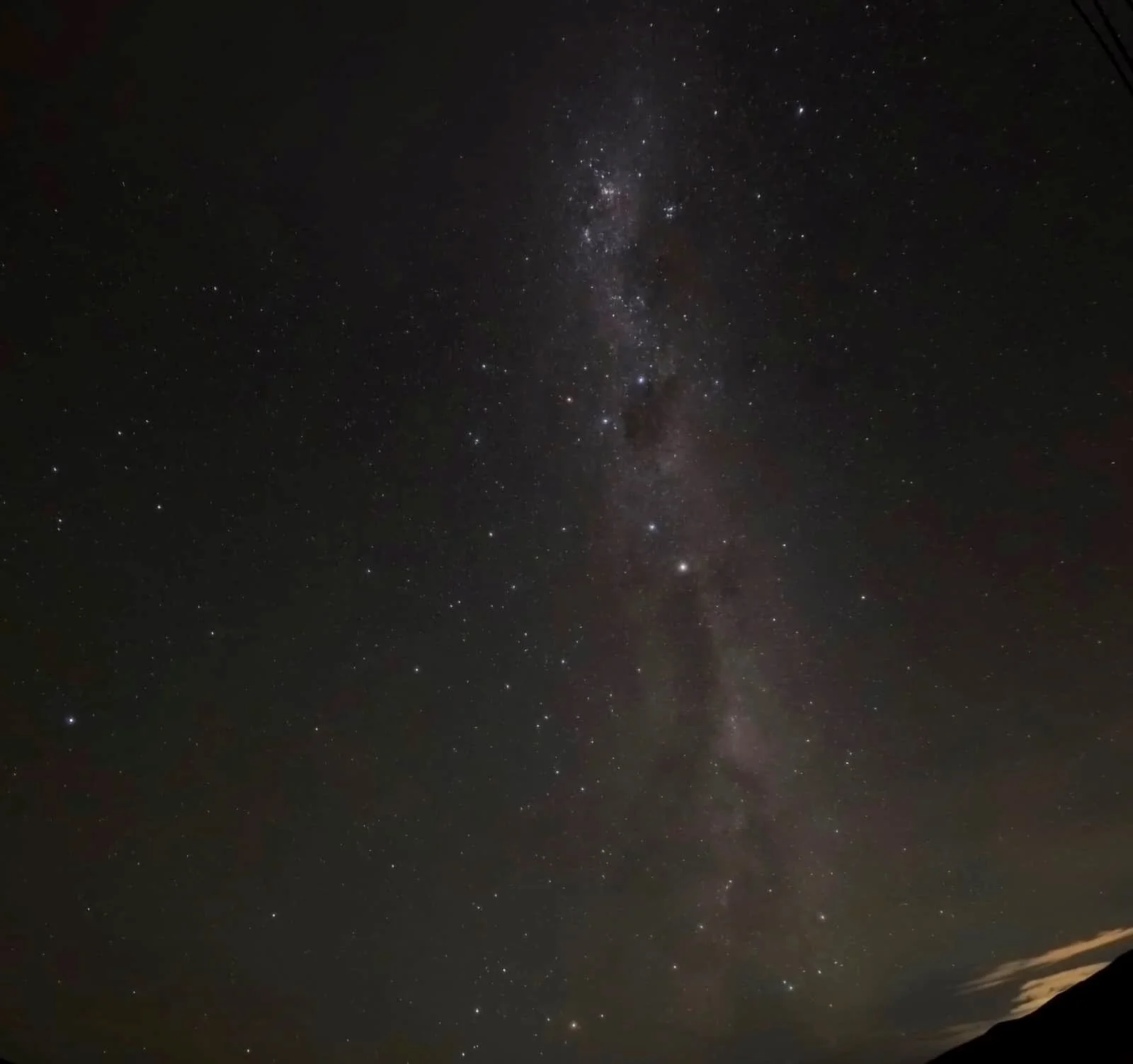 Clear night sky showing the sparkling stars of the Milky Way above.