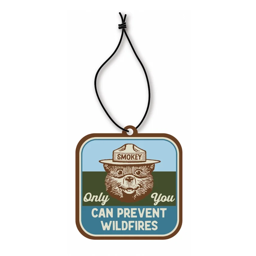 Smokey Bear Air Freshener — Evergreen & Cypress