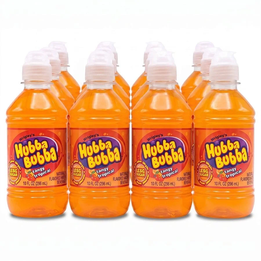 Hubba Bubba Tangy Tropical Candy Drink (10oz Bottle)