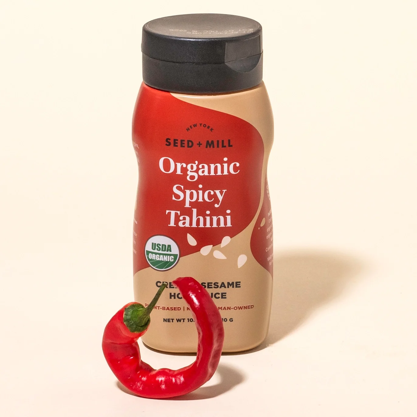 Seed + Mill Organic Spicy Tahini Squeeze Bottle (310g)