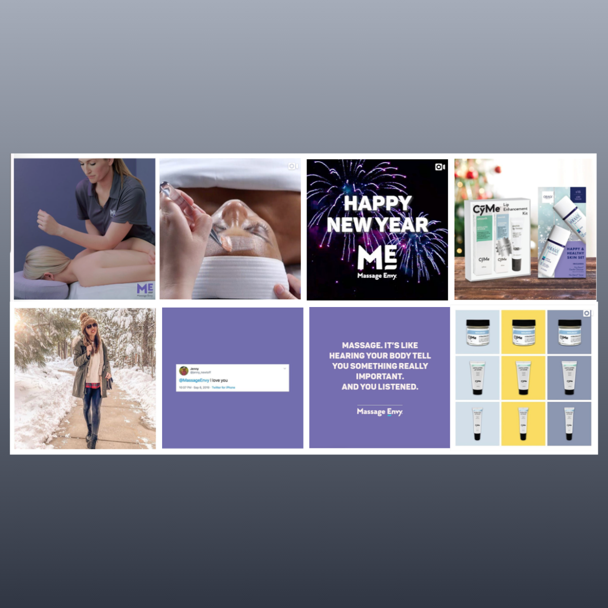 Massage Envy social posts