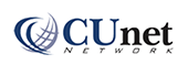CU Net Network logo with globe and text