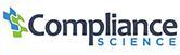 Compliance Science logo with text in blue and green