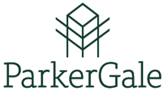 ParkerGale logo featuring a geometric tree design and the company name beneath.