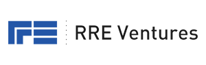 RRE Ventures logo with stylized blue design and company name