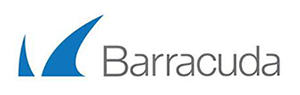 Barracuda logo with blue sail-like emblem and the word 'Barracuda' in gray text.