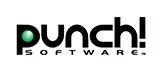 Punch Software logo with black text and a green dot on the letter 'p'