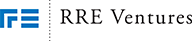 RRE Ventures logo with blue horizontal lines