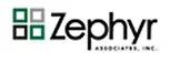 Zephyr Associates logo with three colored squares and the company name
