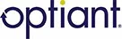 Optiant logo in blue lowercase letters on a white background