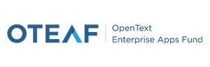 OpenText Enterprise Apps Fund logo with blue text on a white background.