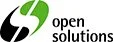 Open Solutions logo with a stylized leaf design in green and black.