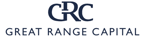 GRC Great Range Capital logo in navy blue text on white background