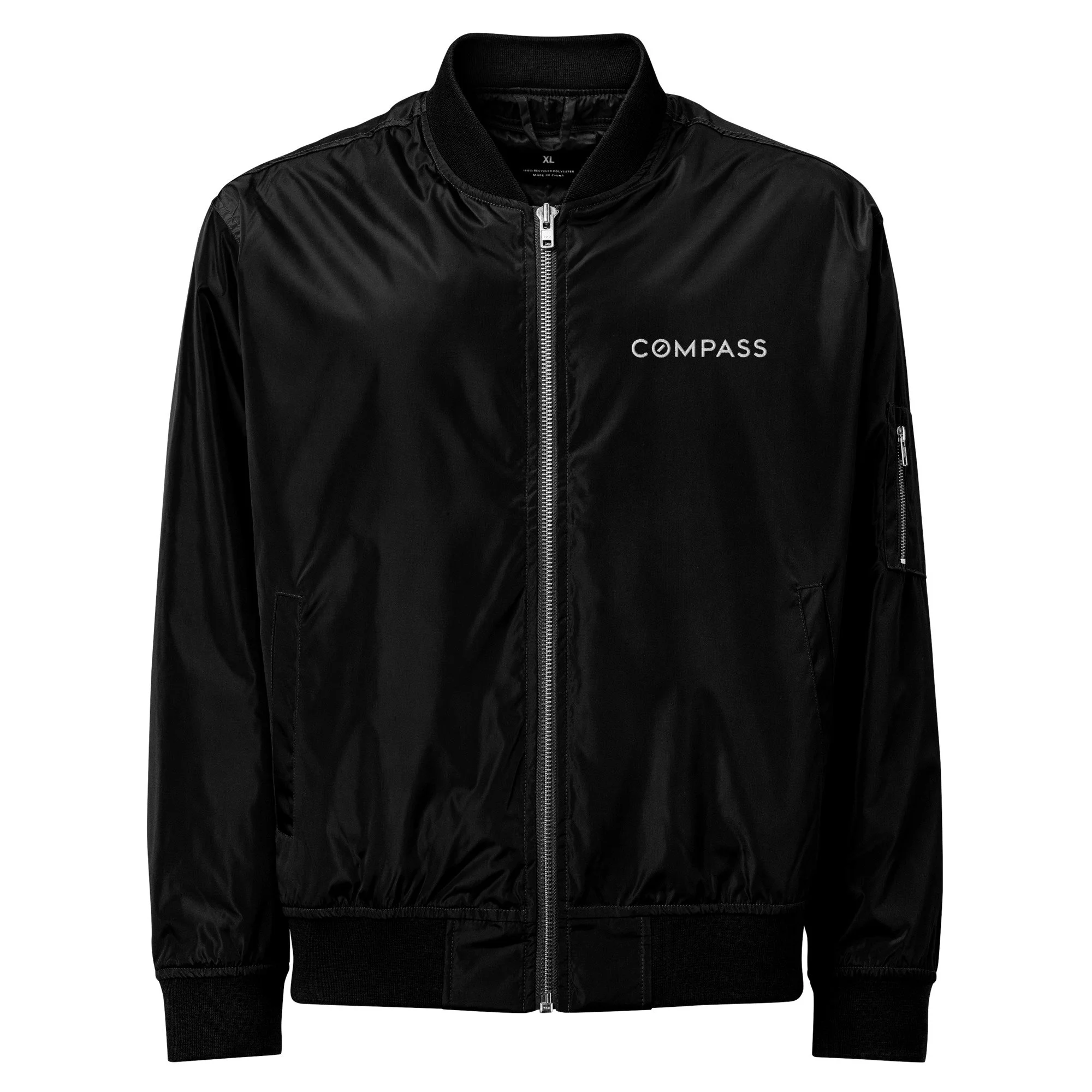 Premium Recycled Compass Bomber Jacket