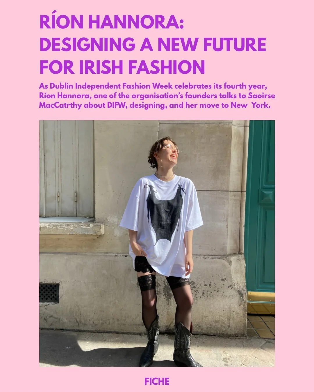 As @dublin_ifw 2026 kicks off, @saoirse_mac spoke to DIFW co-founder @rionhannora about all things design, DIFW, and her move to New York 💕🪉☘️