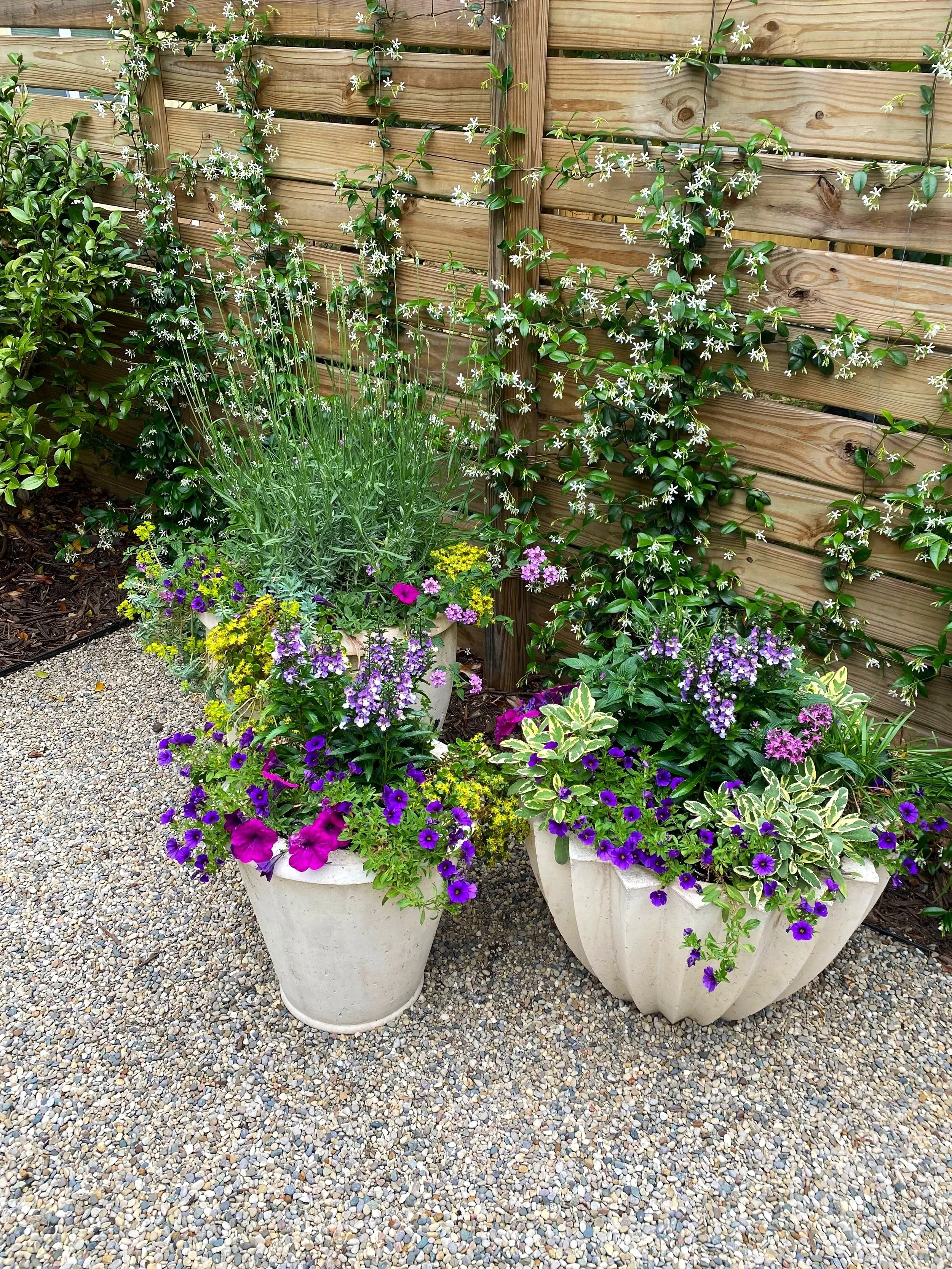Custom potting project in Midtown Atlanta's Garden District
